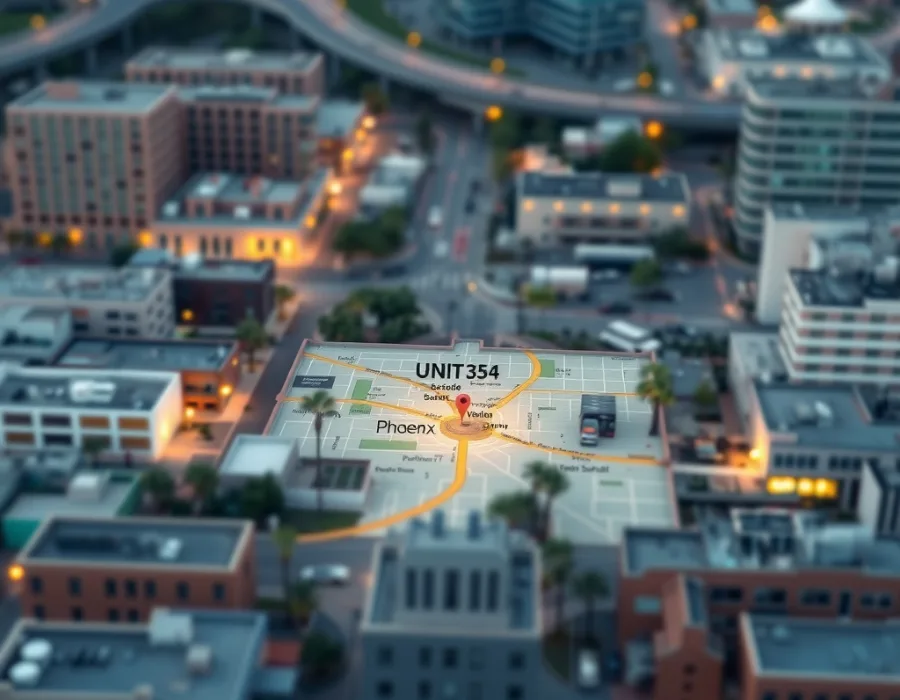 แผนที่ที่ตั้งร้าน Unit 354 ใน Scottsdale
